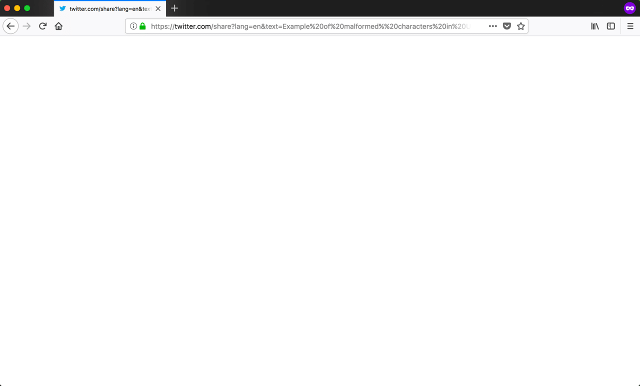 400 erro de solicitação ruim no Firefox